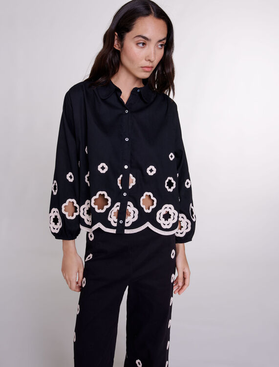 Camicia con Clover in crochet - Camicie - MAJE