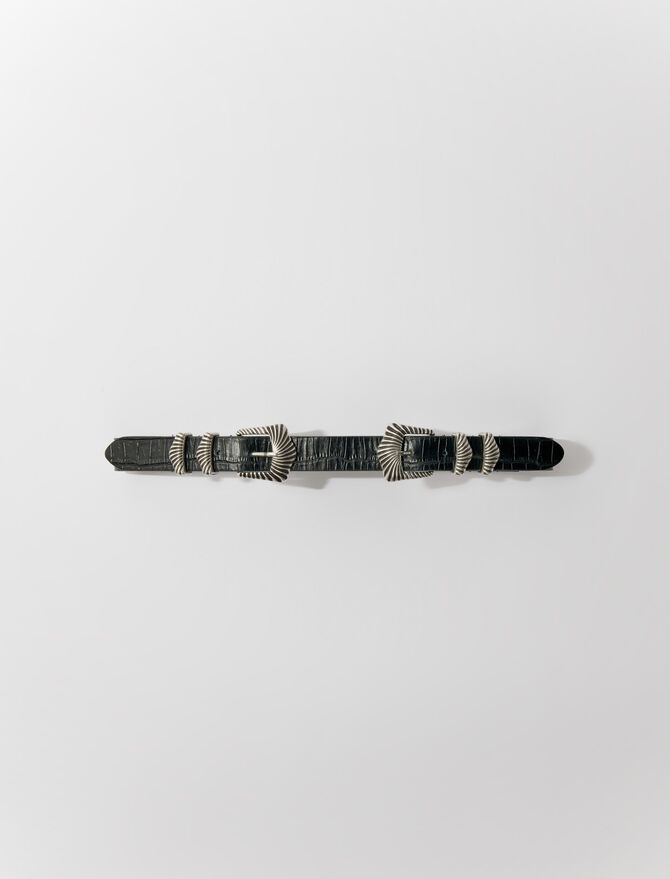 123AGRUNGEDOUBLE Cintura con doppia fibbia - Cinture larghe - Maje.com