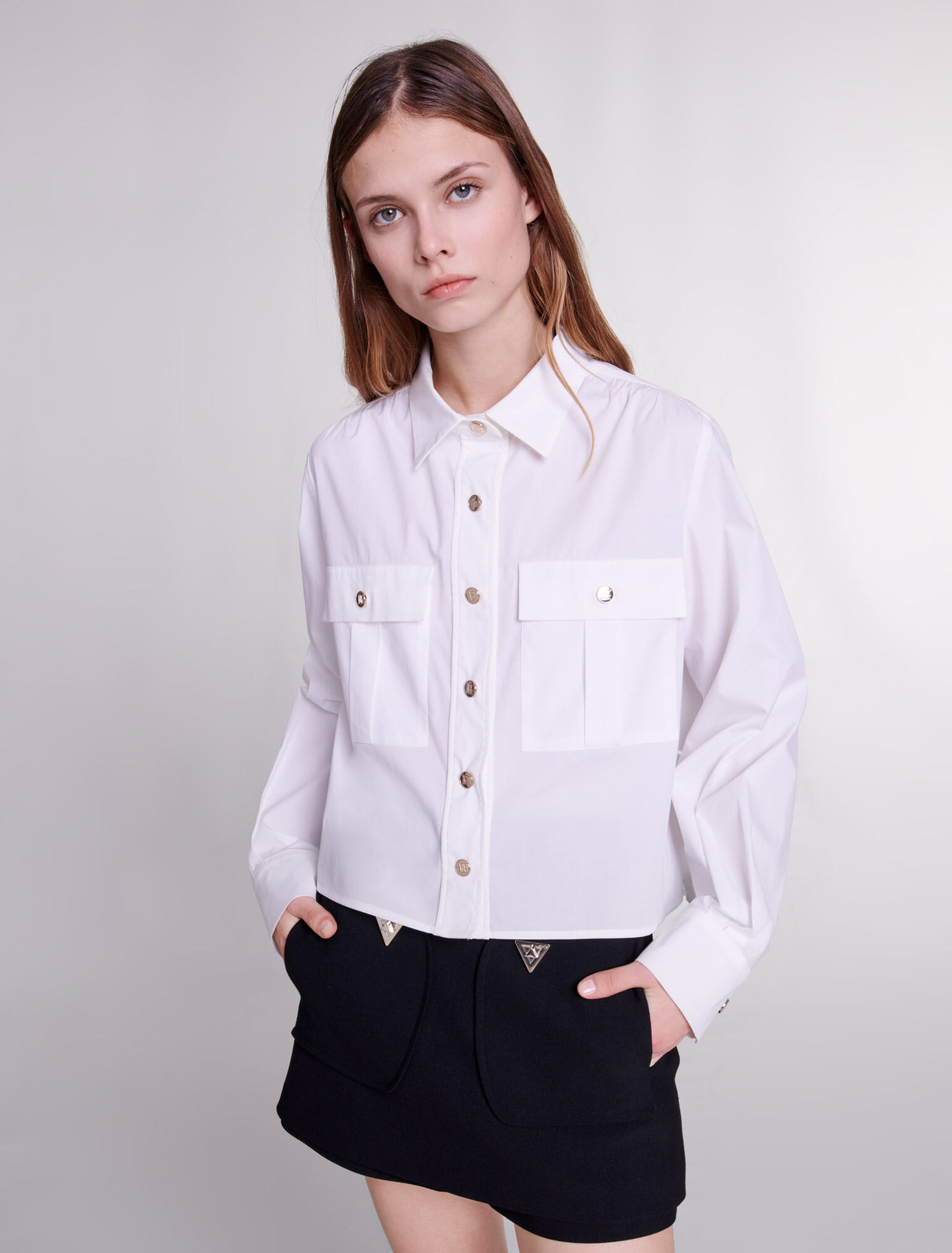 Camicia corta in cotone