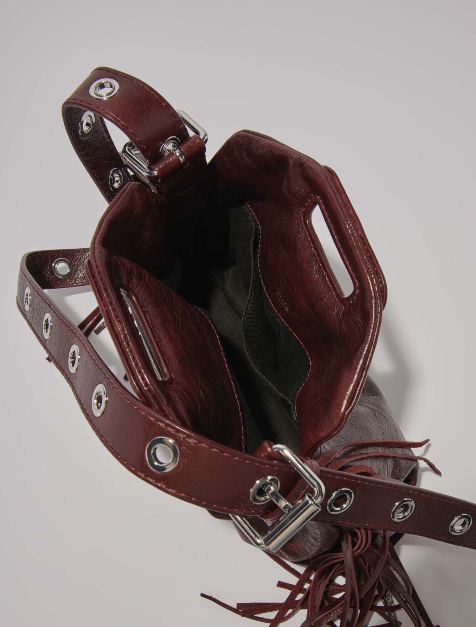 Mini-bag Miss M in pelle craquelé