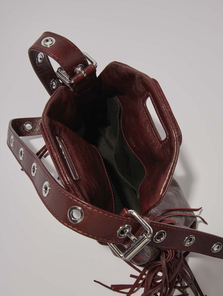 Mini-bag Miss M in pelle craquelé