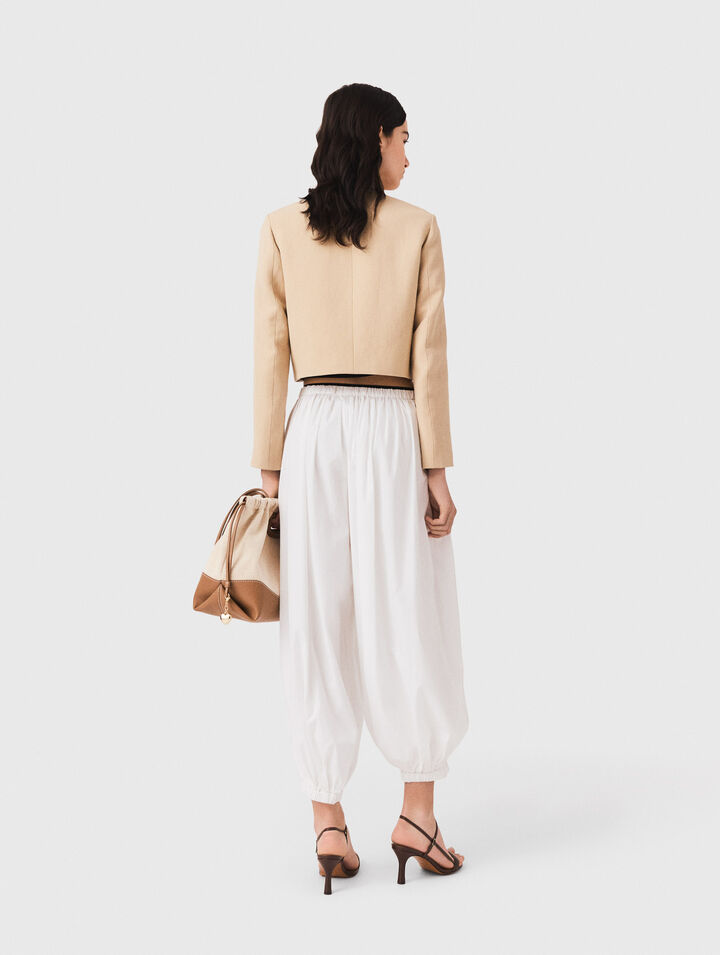 Pantaloni sarouel in cotone