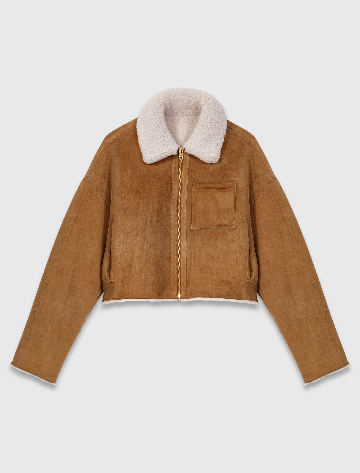 Cappotto shearling reversibile