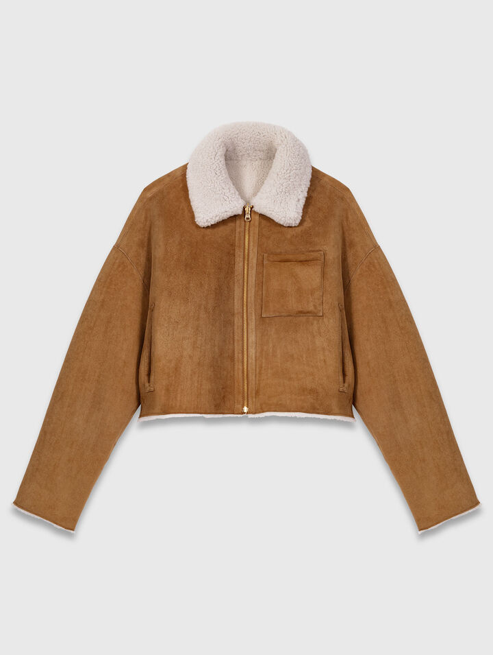 Cappotto shearling reversibile