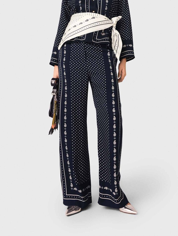 Pantaloni fluidi stampati