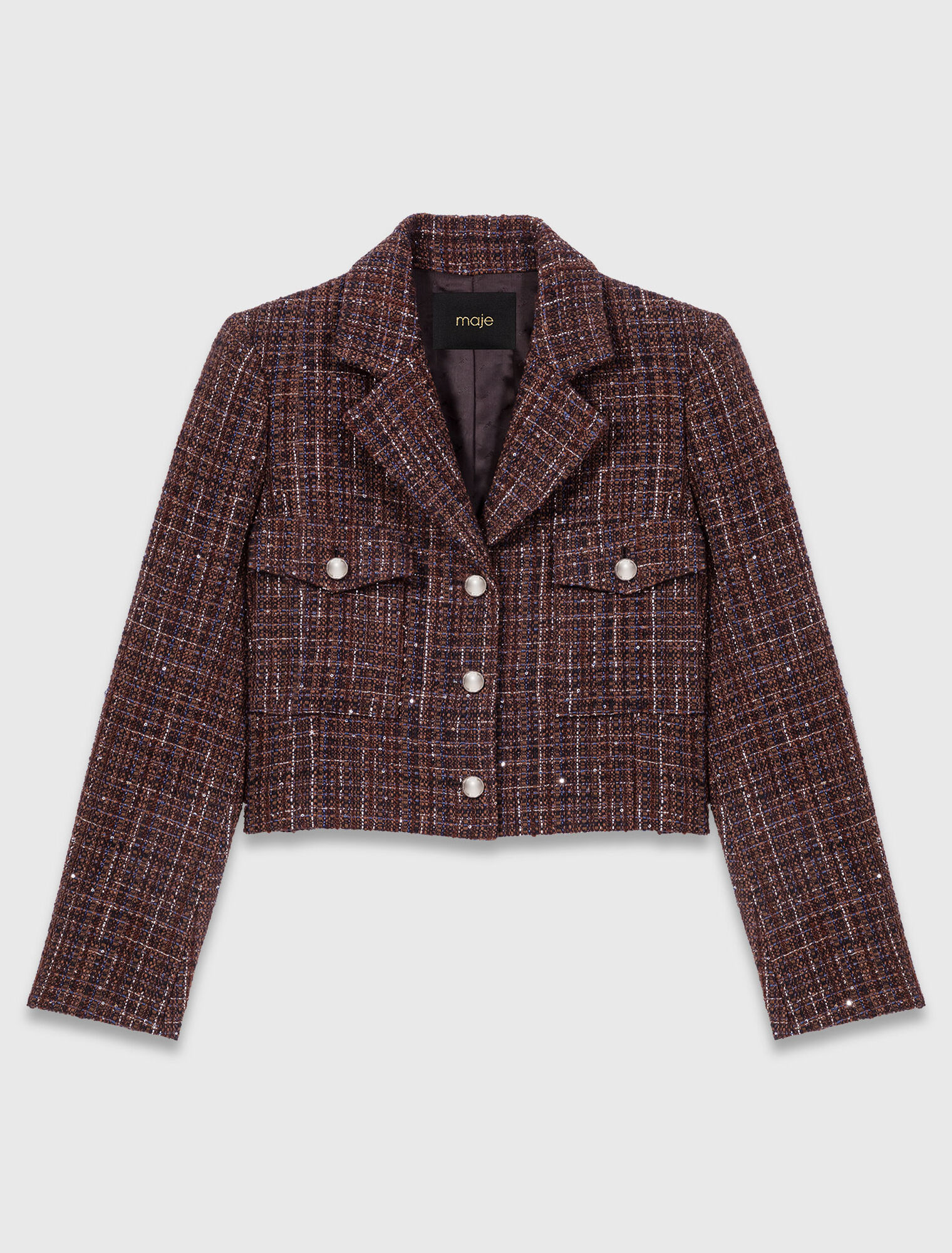 Giacca corta in tweed
