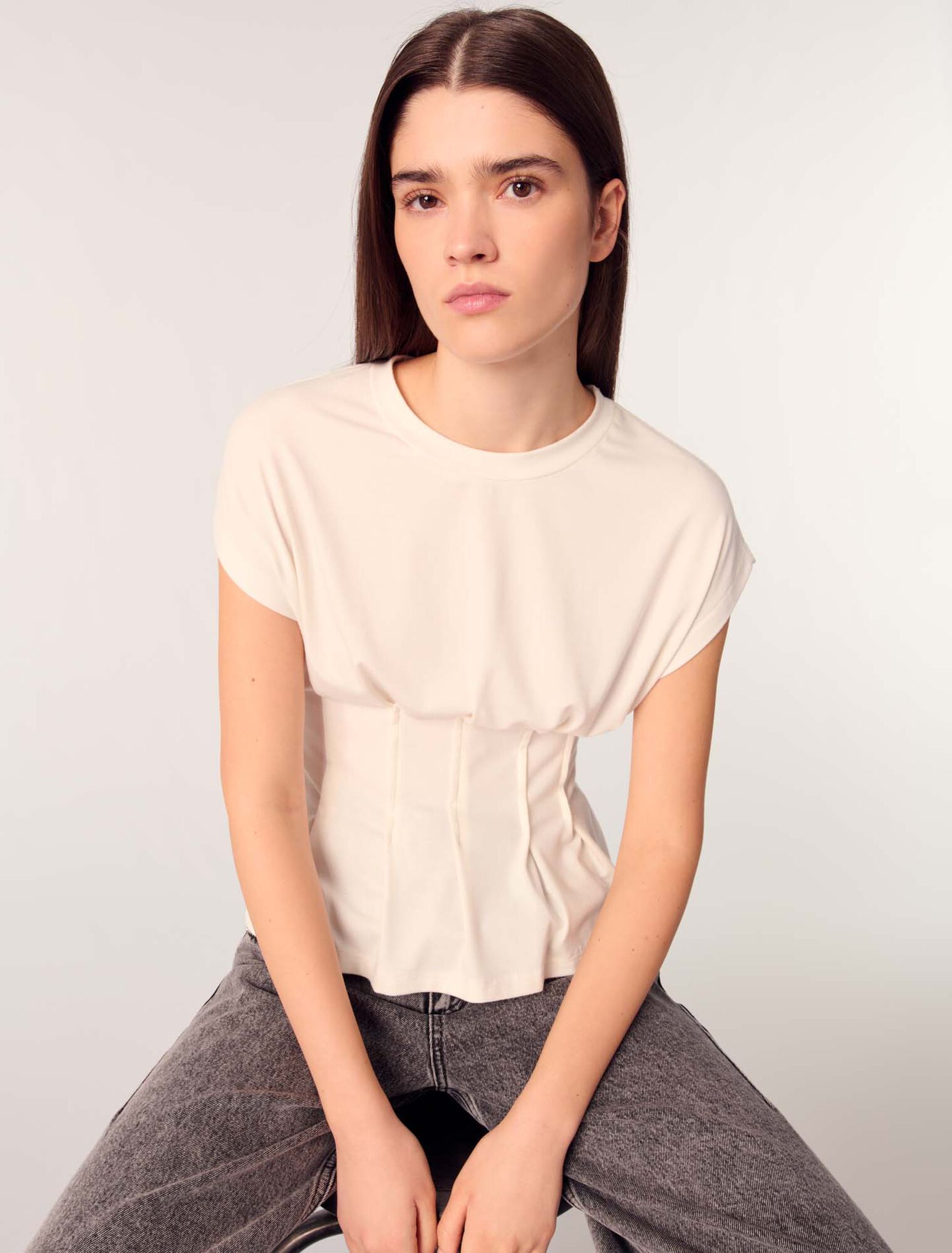 T-shirt con pinces