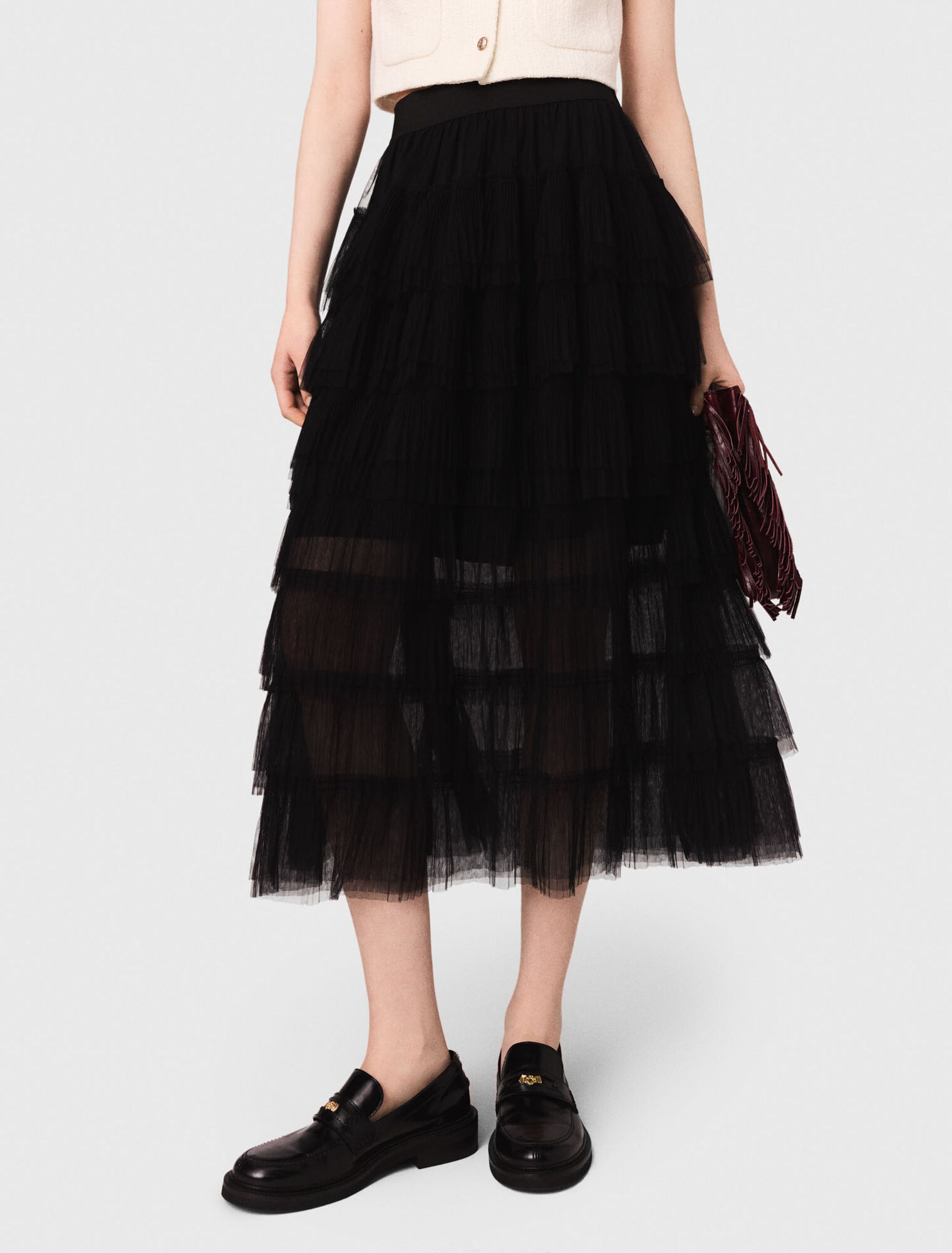 Gonna midi in tulle