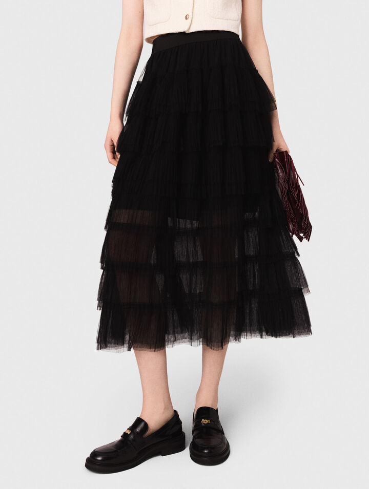 Gonna midi in tulle