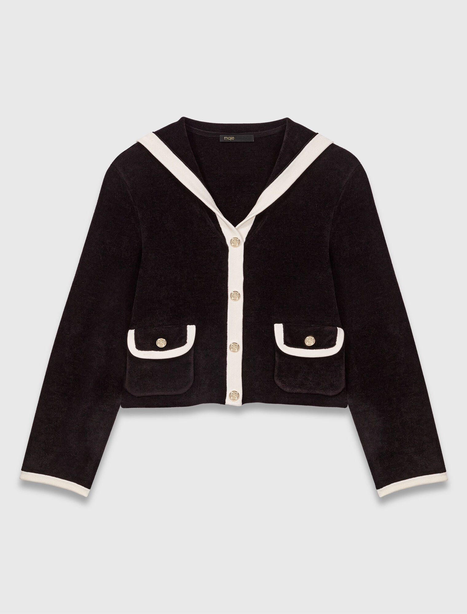 Cardigan effetto velluto