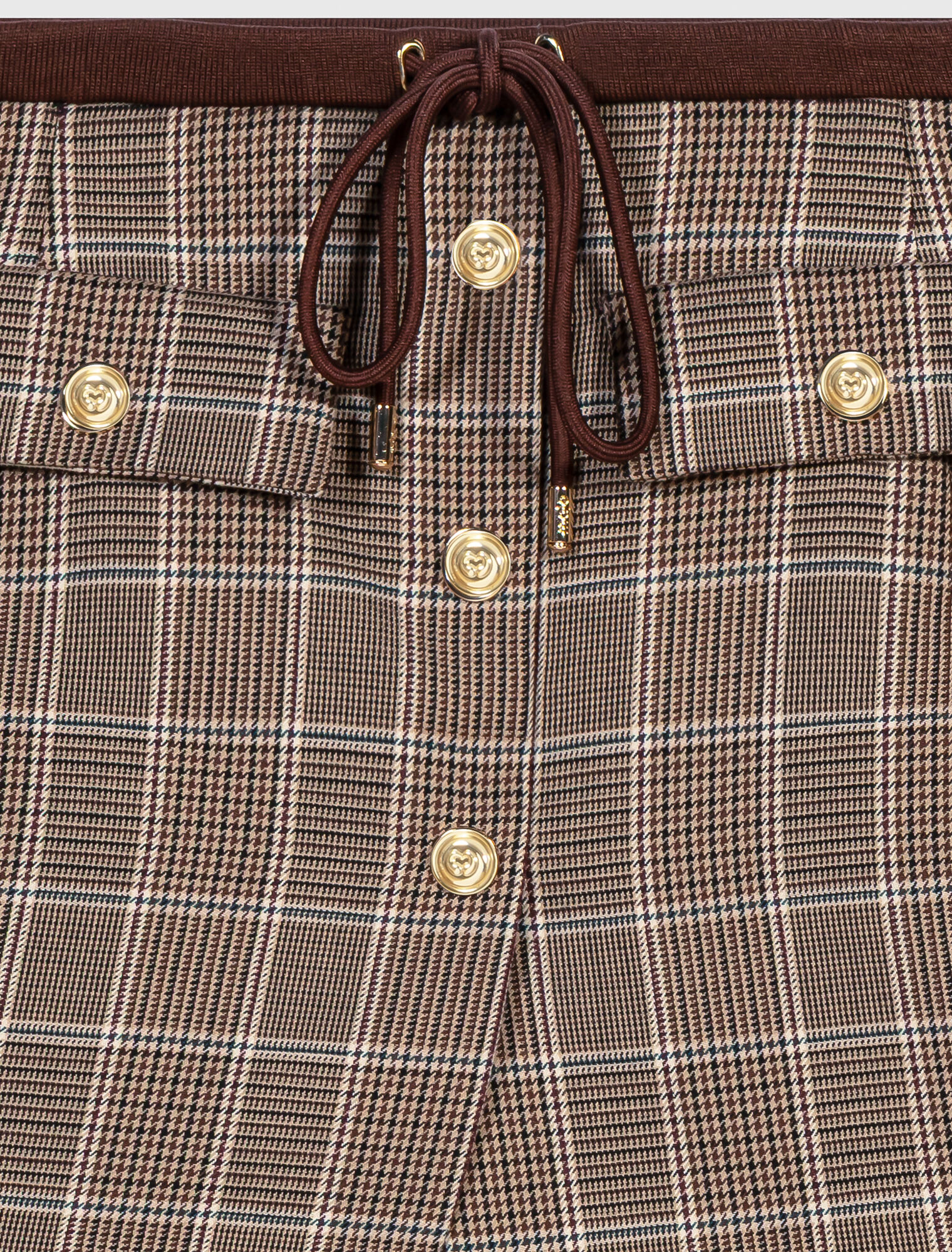 Shorts da tailleur trompe l'&oelig;il