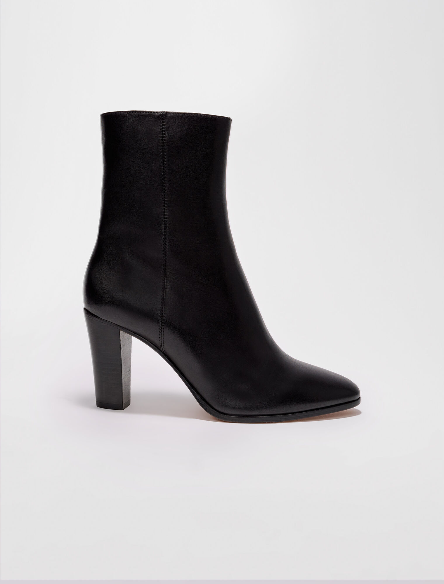 Stivaletto in pelle liscia