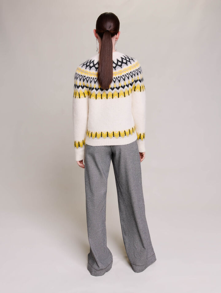 Maglione in lana jacquard