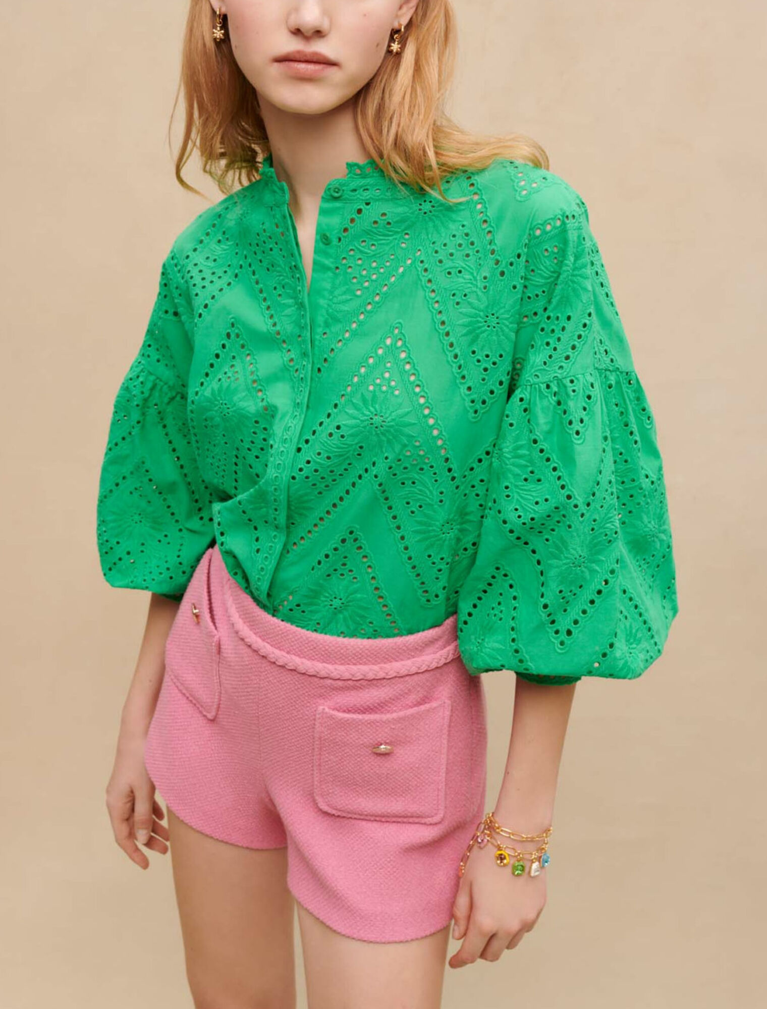 Pantaloncini in tweed