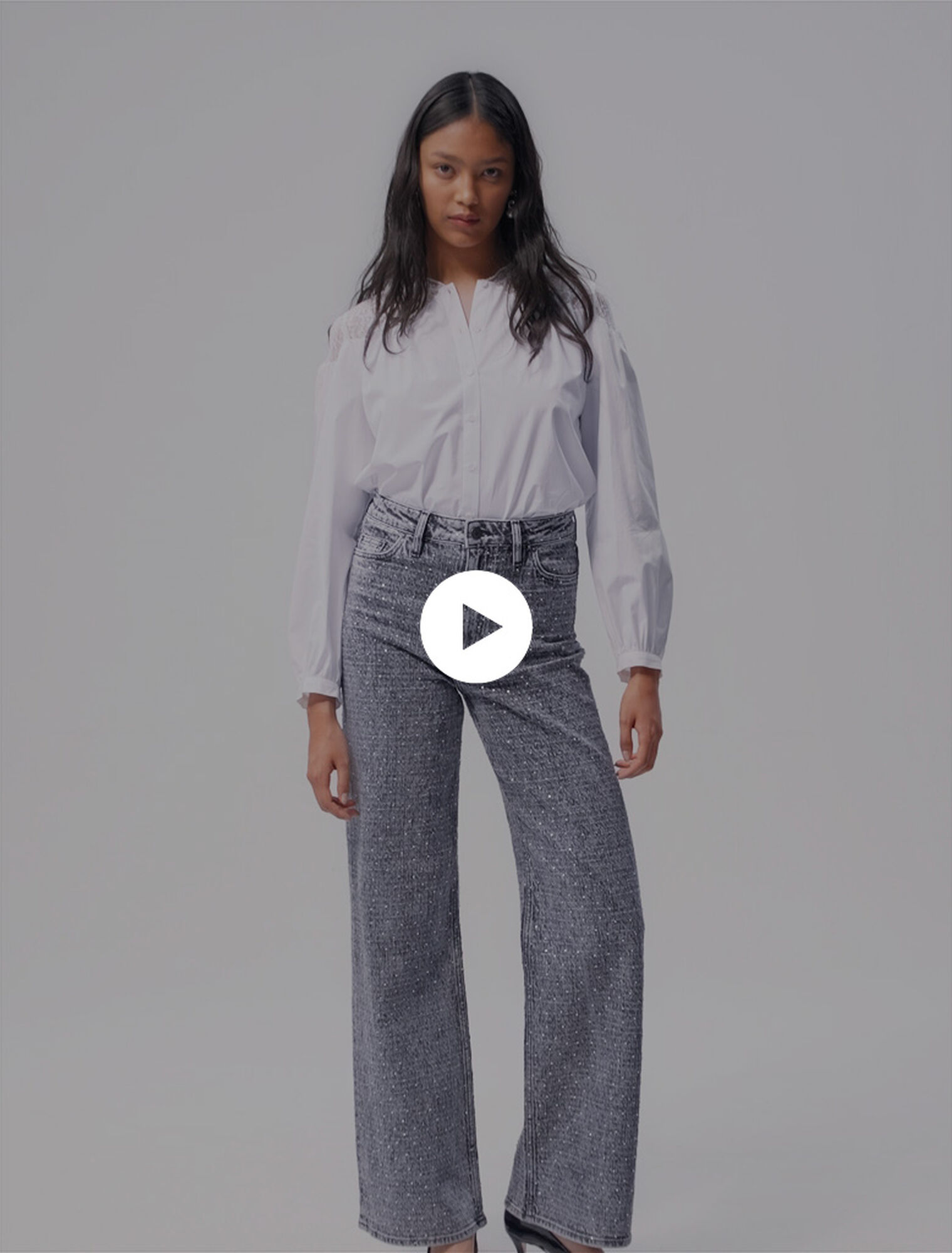 Jeans decorati con strass