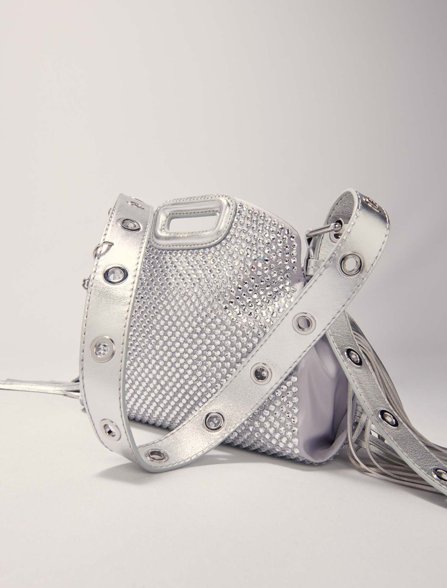 Borsa Miss M Mini metal con strass