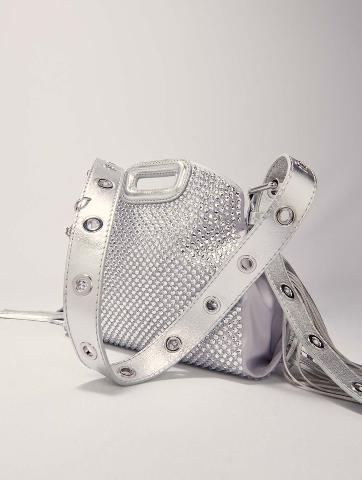 Borsa Miss M Mini metal con strass