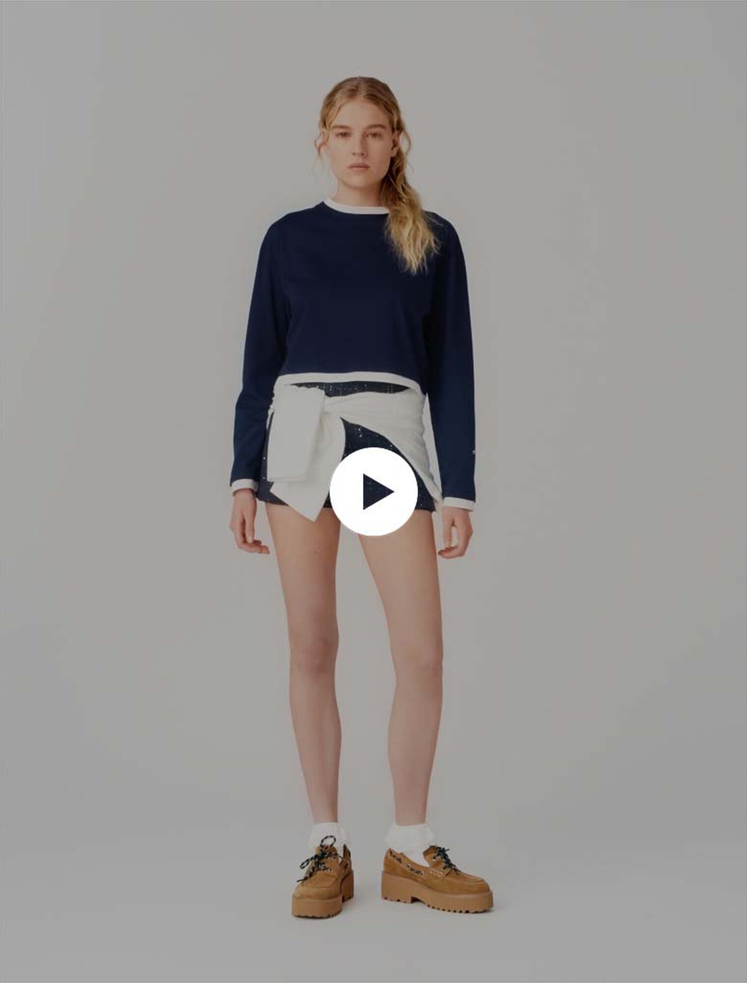 T-shirt effetto sovrapposto