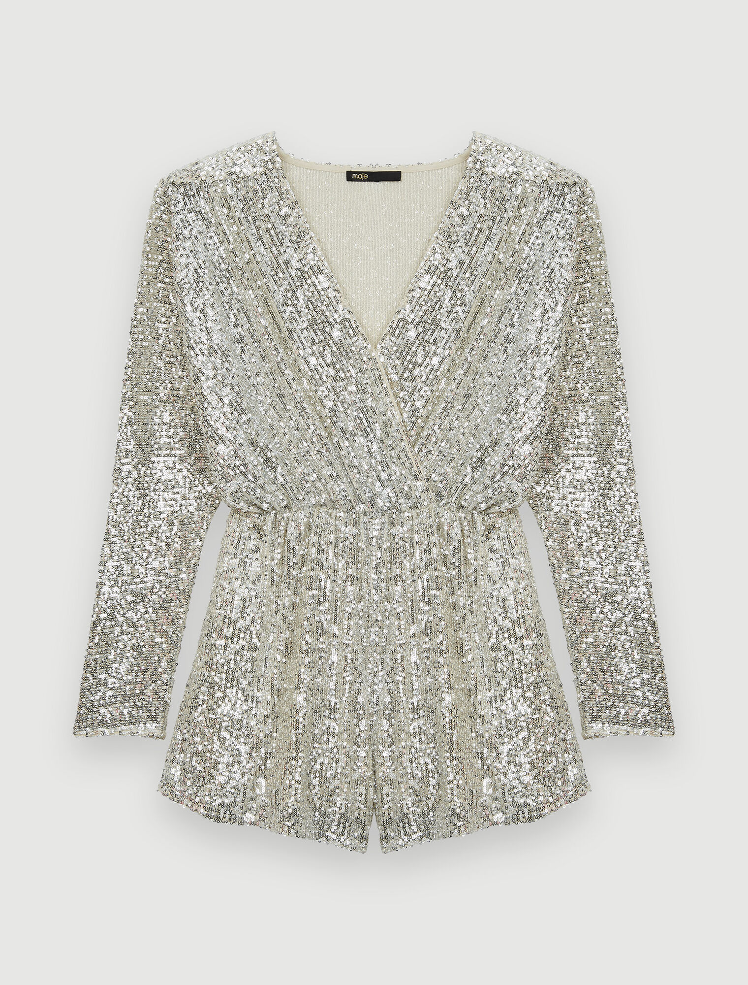 Tuta corta con paillettes