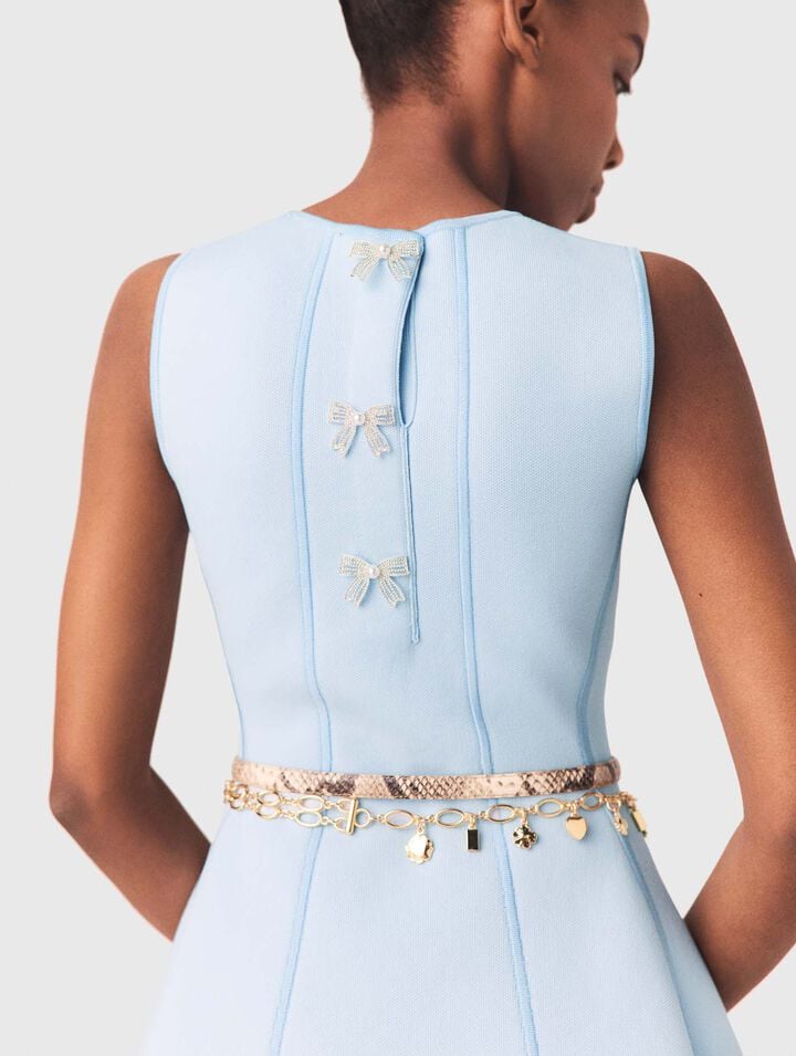 Robe patineuse avec n&oelig;uds bijoux