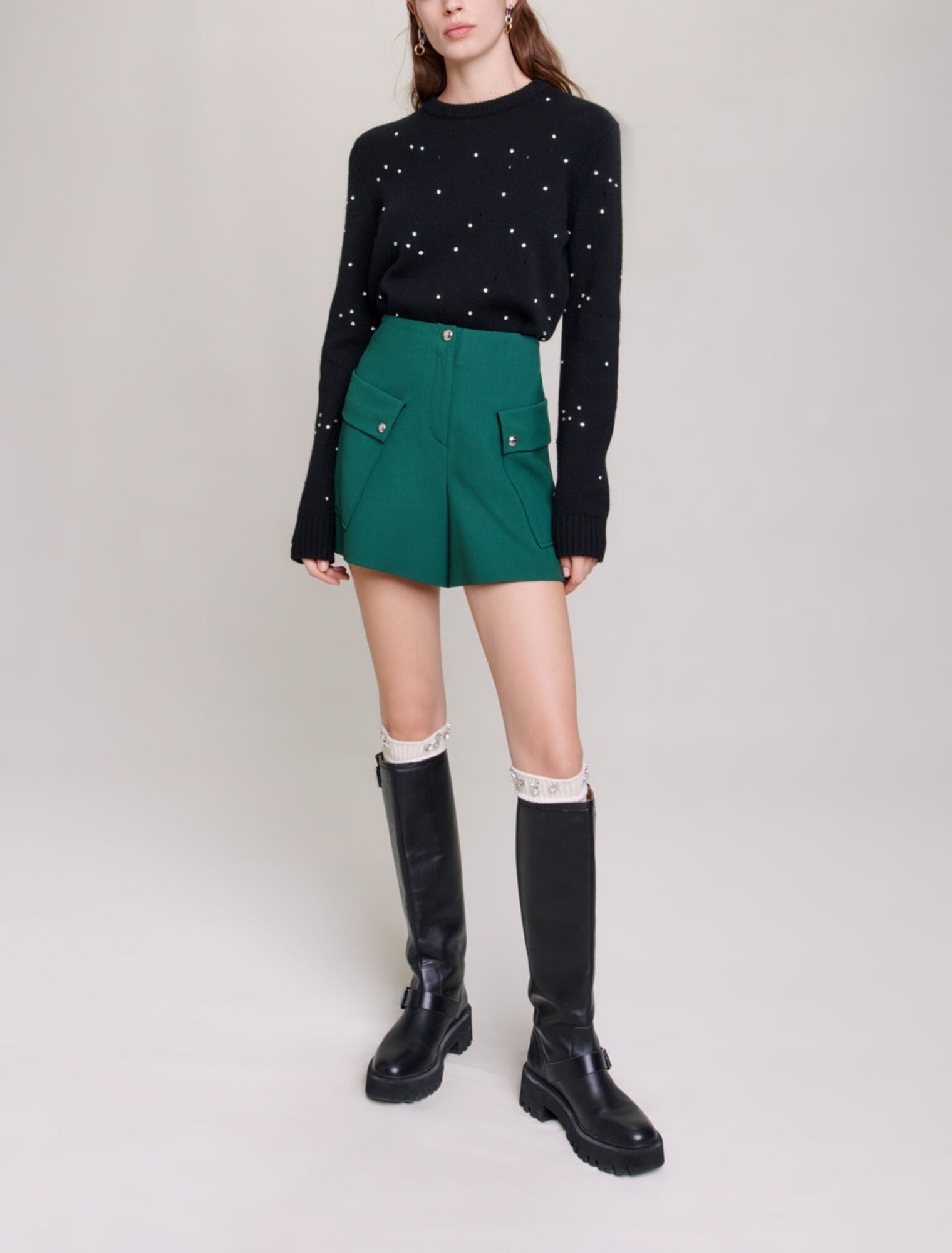 Pantaloncini strutturati con tasche