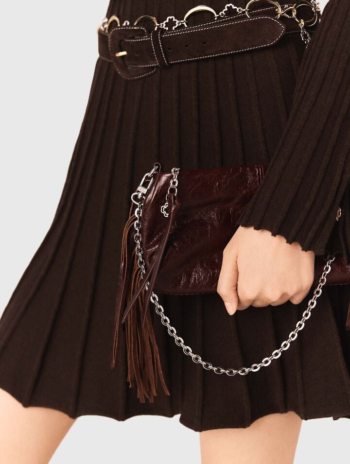 Pochette Miss M pouch pelle vernice