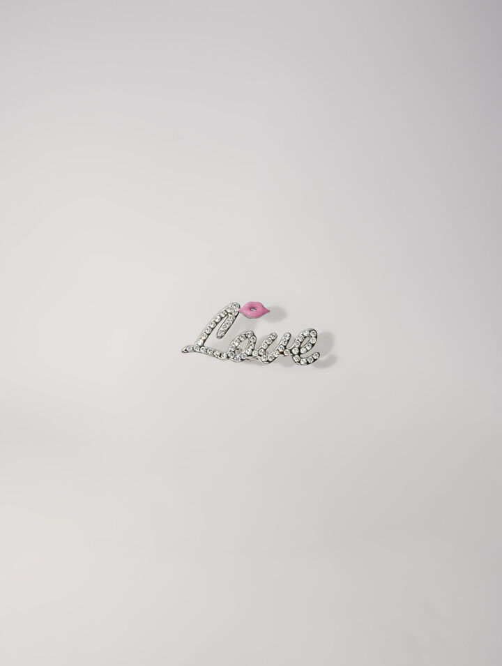 Anello Love glitterato