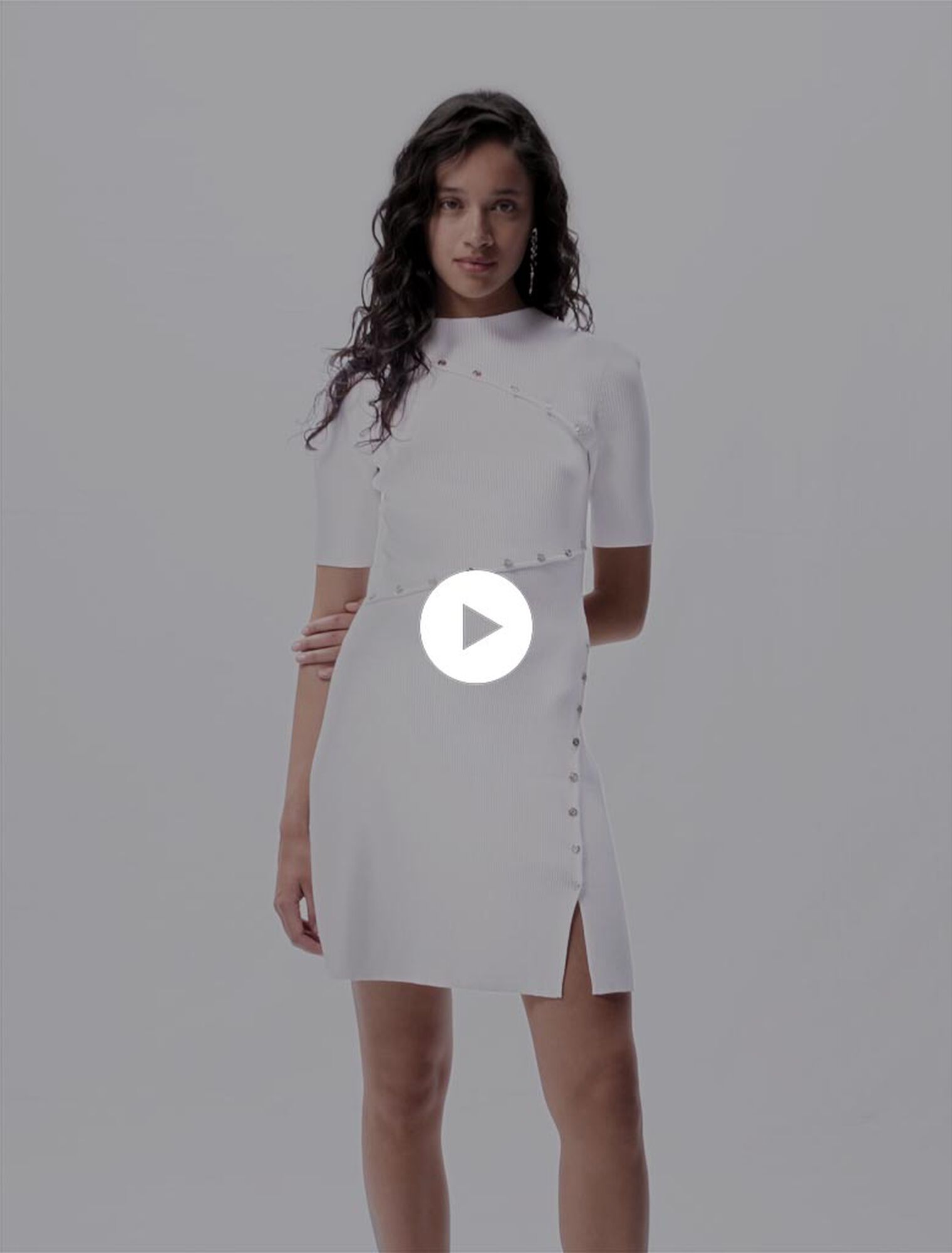 Abito corto in maglia