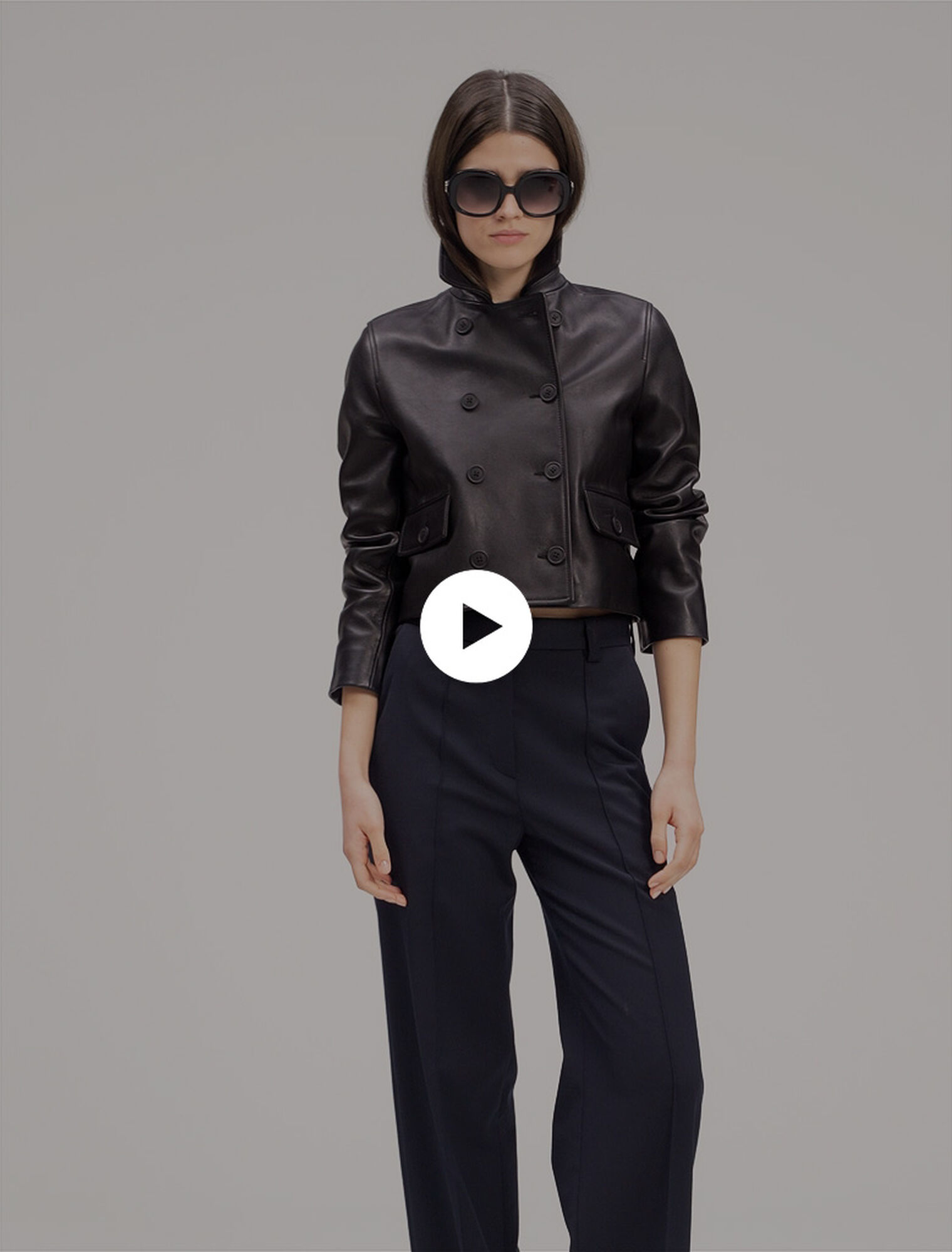 Pantaloni da tailleur con piega