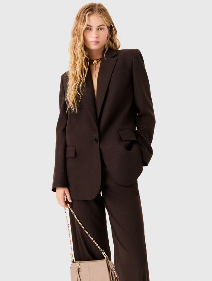 Giacca da tailleur con strass