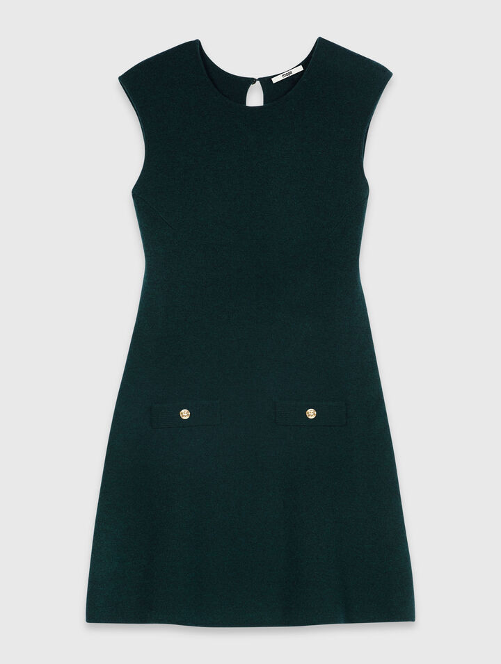 Abito in maglia con pull amovibile