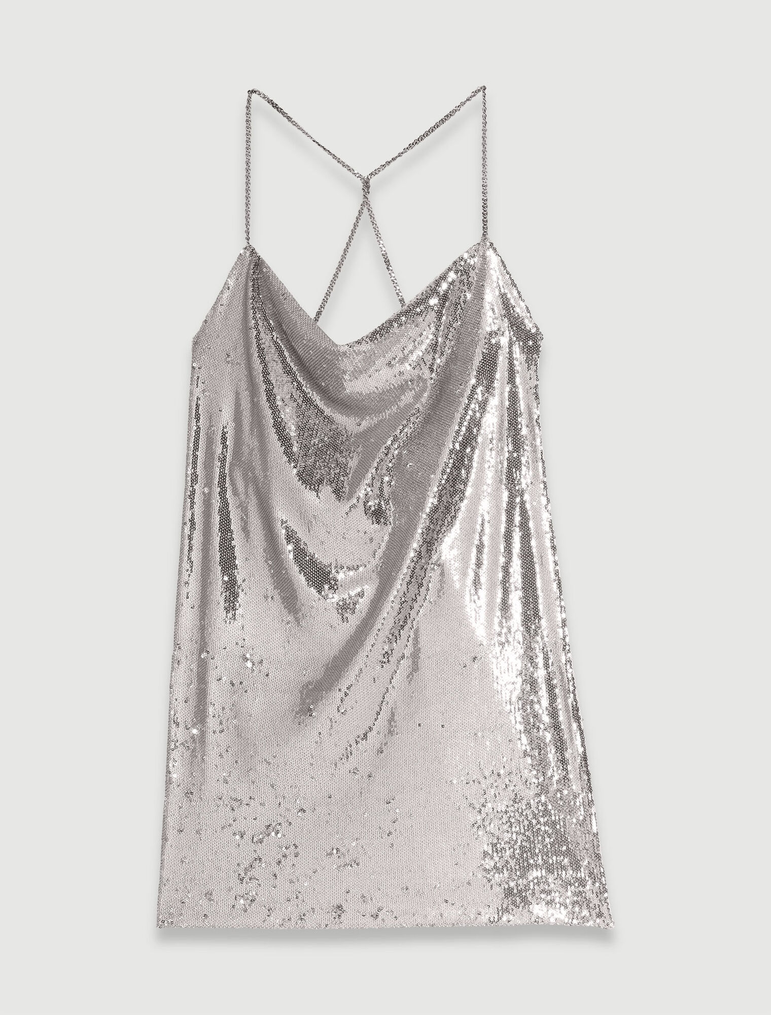 Abito corto glitterato