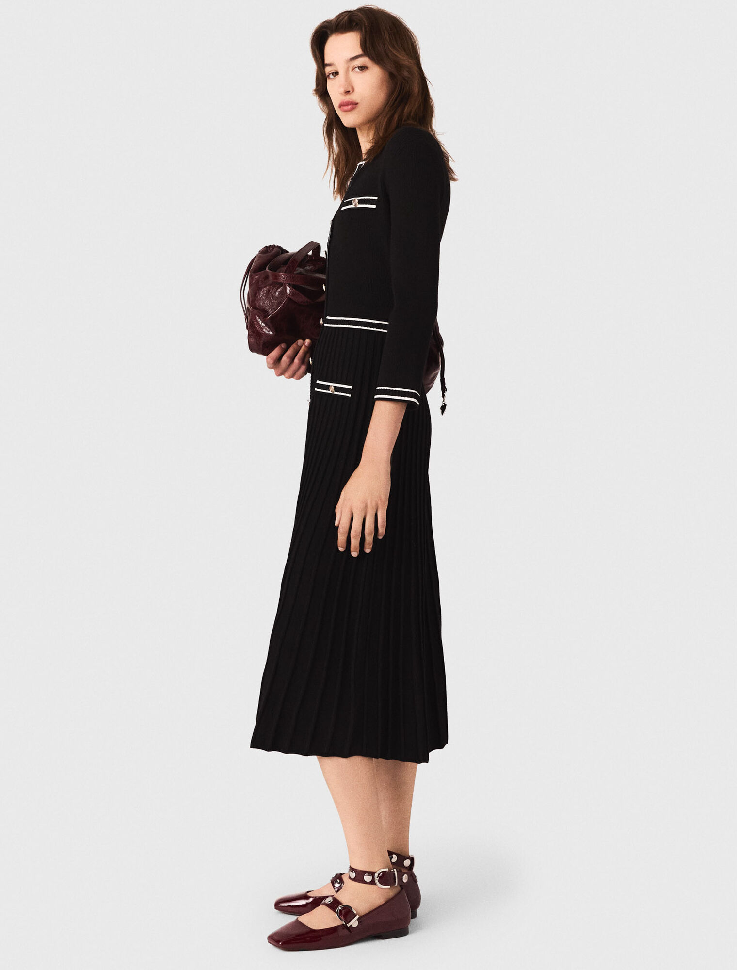 Abito midi in maglia