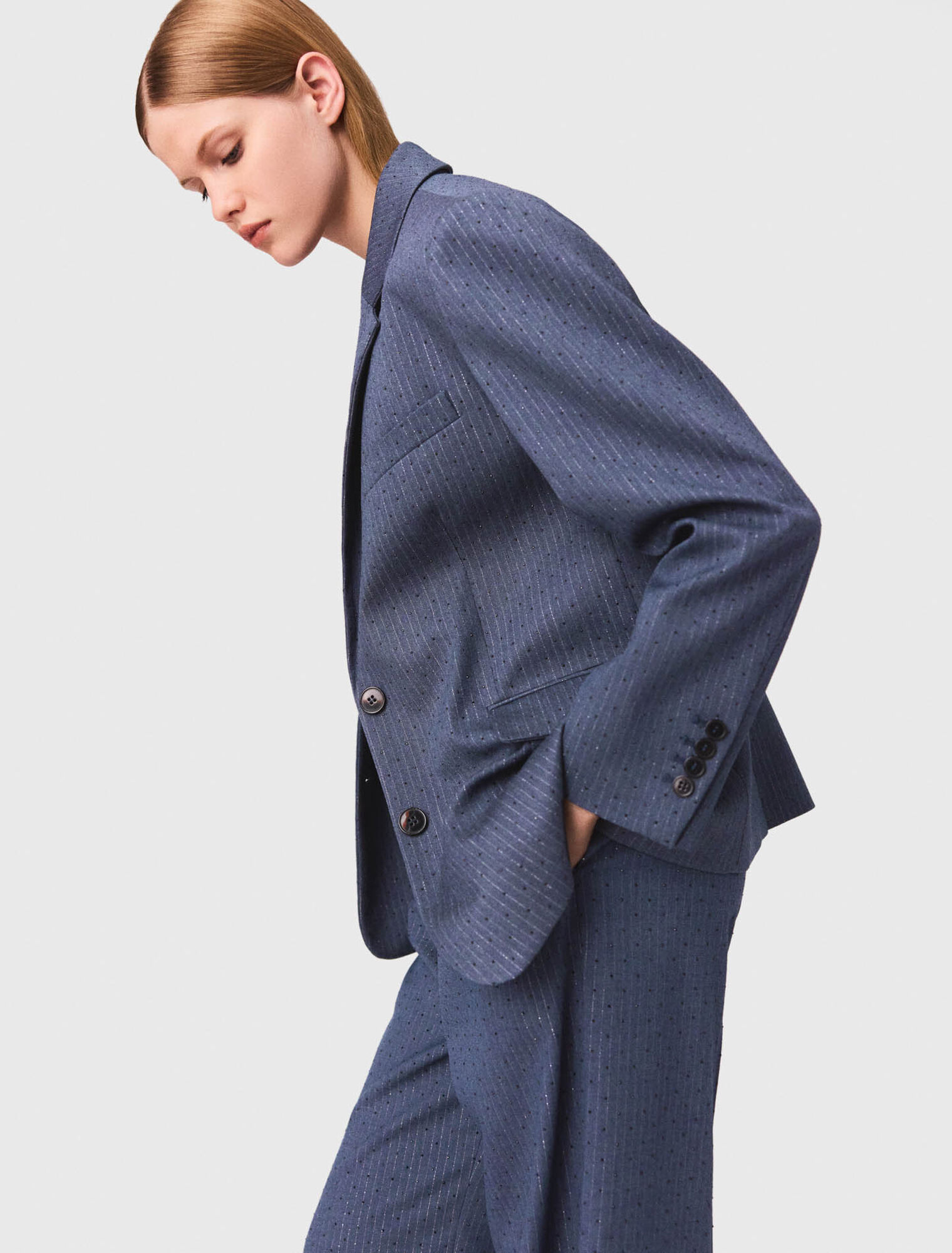 Giacca da tailleur con strass