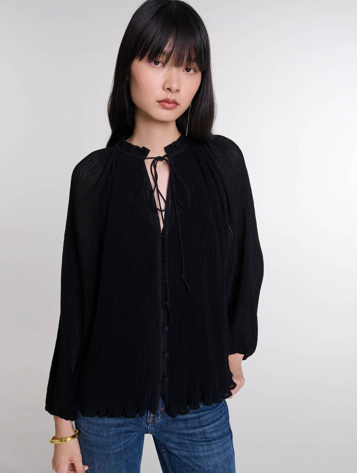 Camicia plissettata