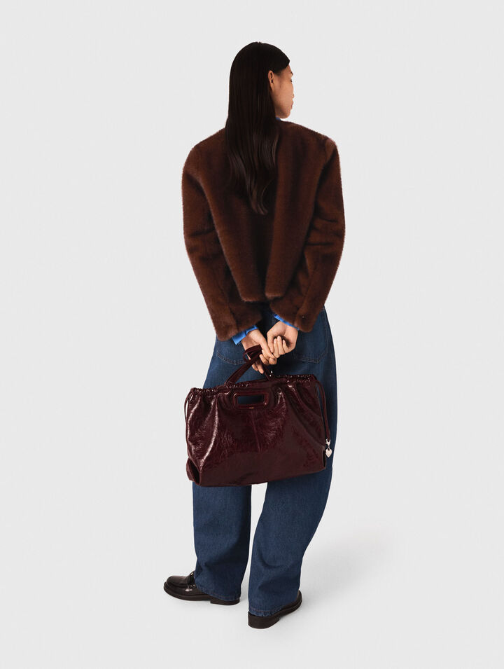 Cappotto corto in ecopelliccia