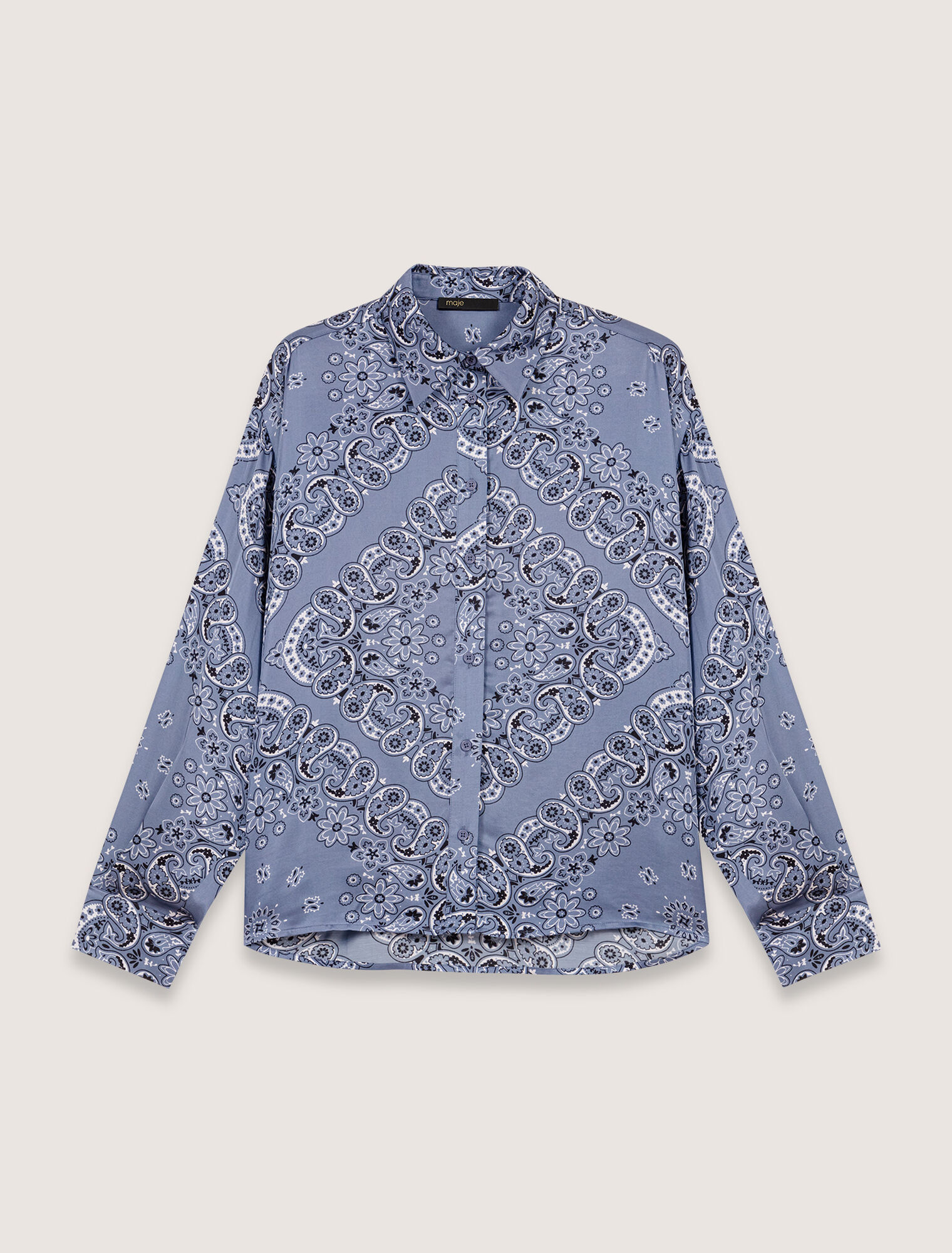 Camicia fluida con stampa
