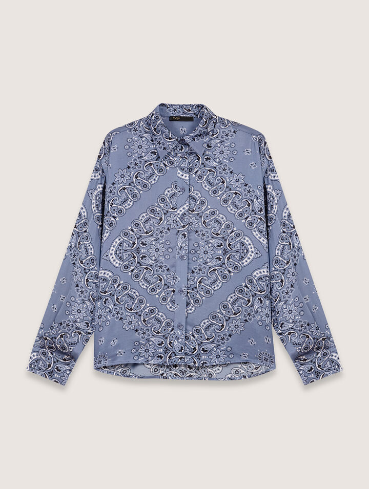 Camicia fluida con stampa