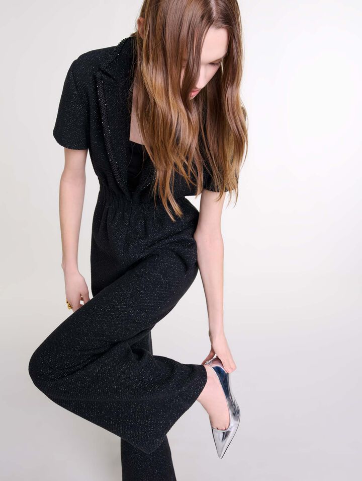 Tuta jumpsuit in tweed