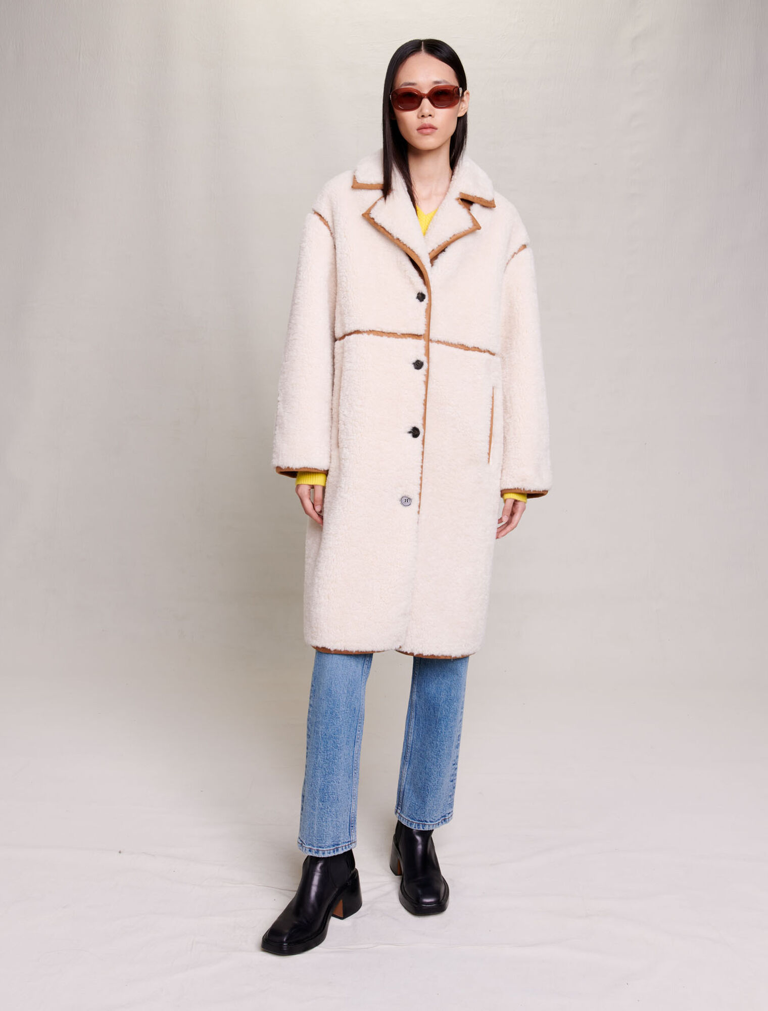 Cappotto lungo patchwork