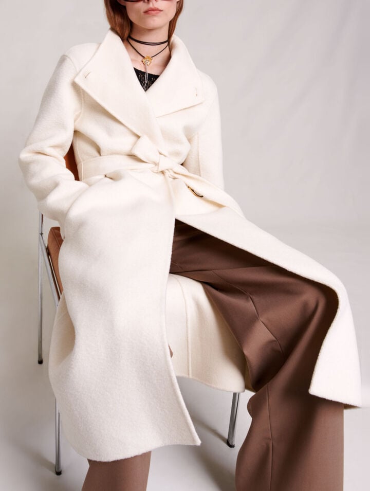 Cappotto midi da allacciare