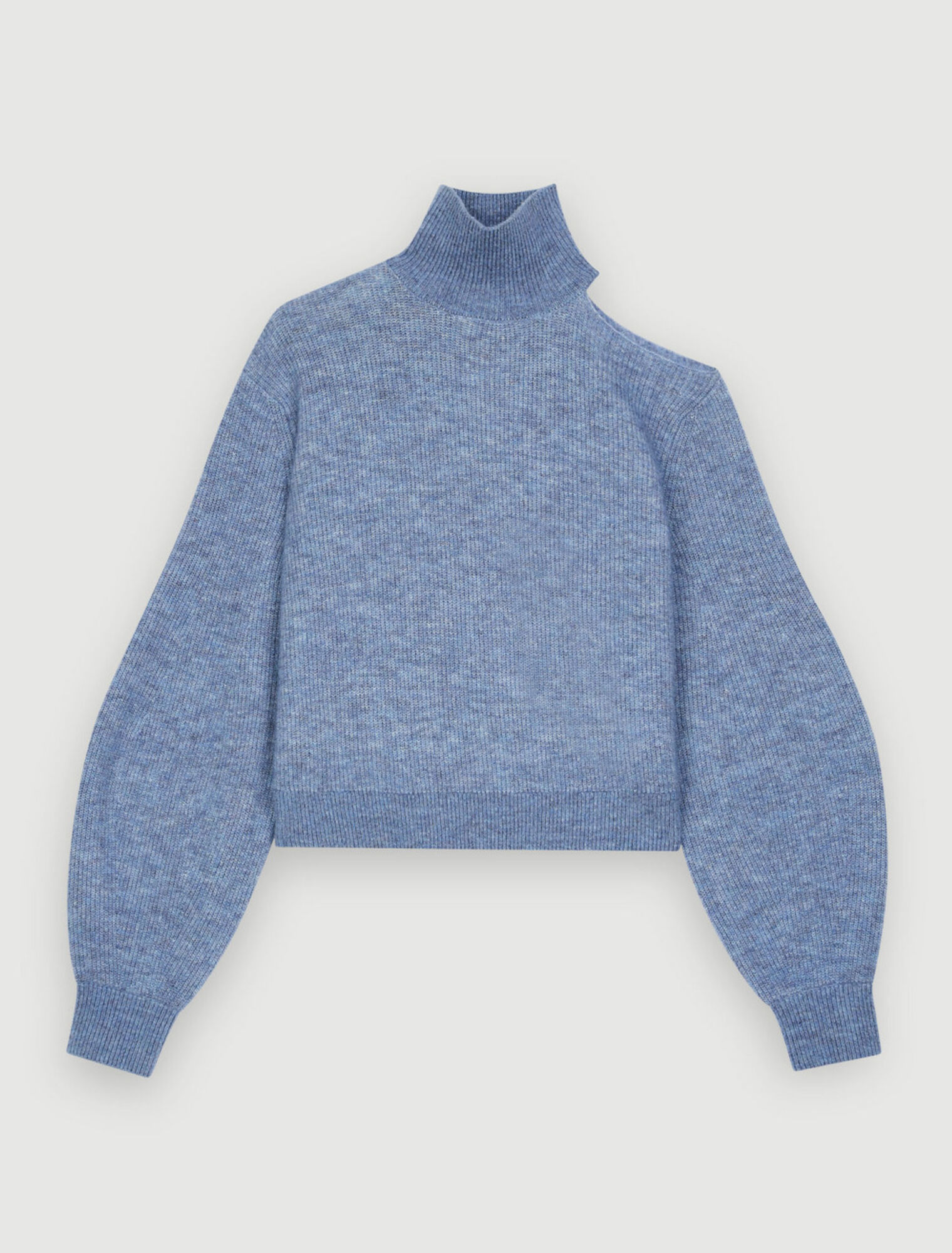 Maglia a collo alto con spalla scoperta