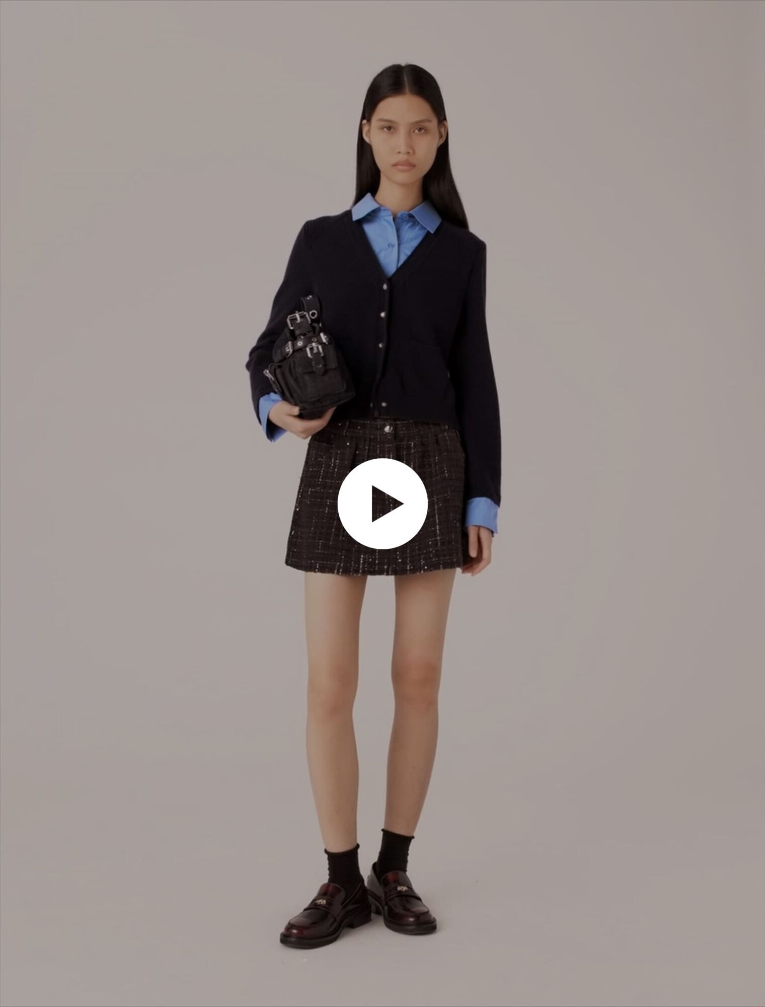 Cardigan con dettagli rimovibili