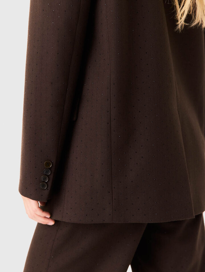 Giacca da tailleur con strass