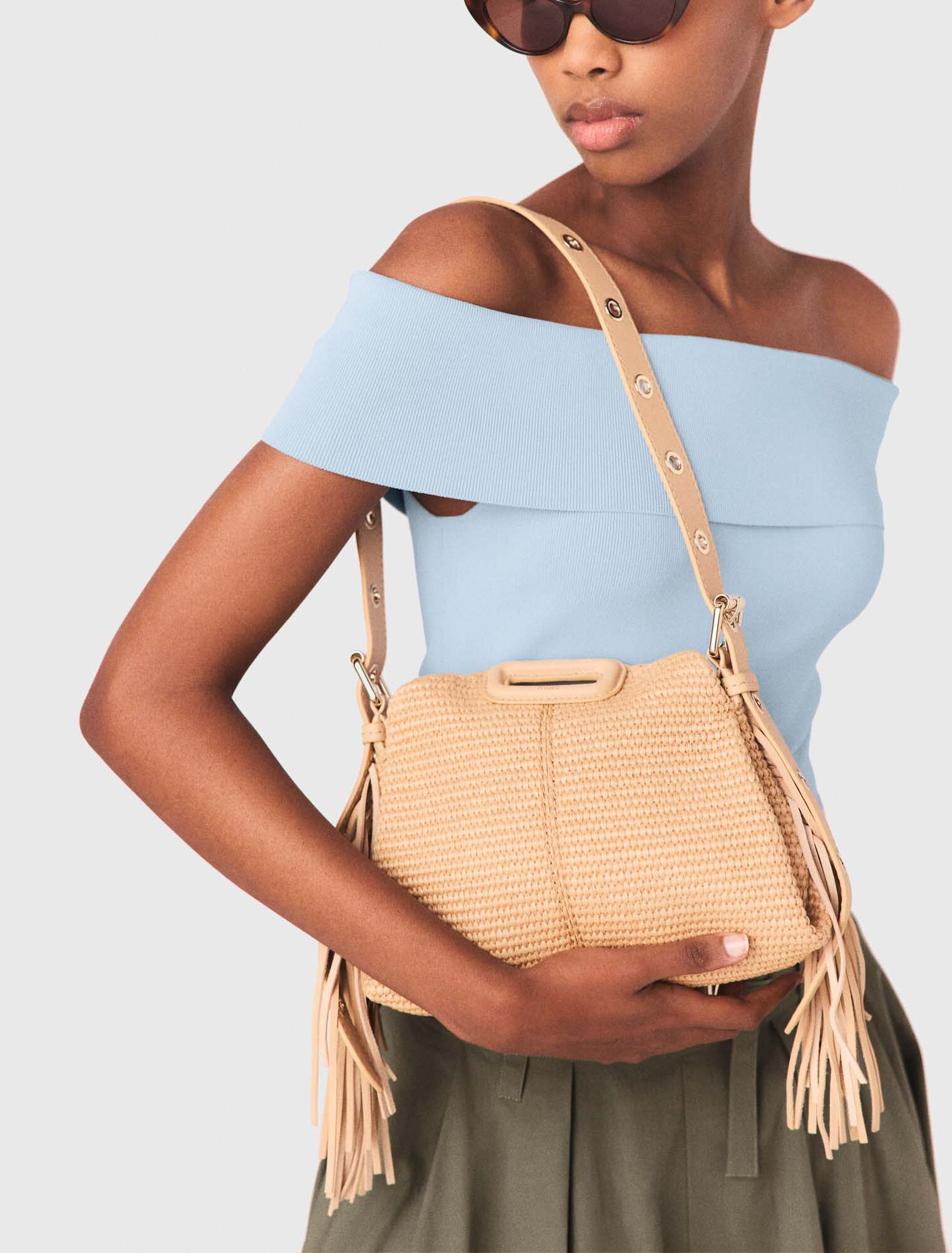 Borsetta Miss M effetto rafia