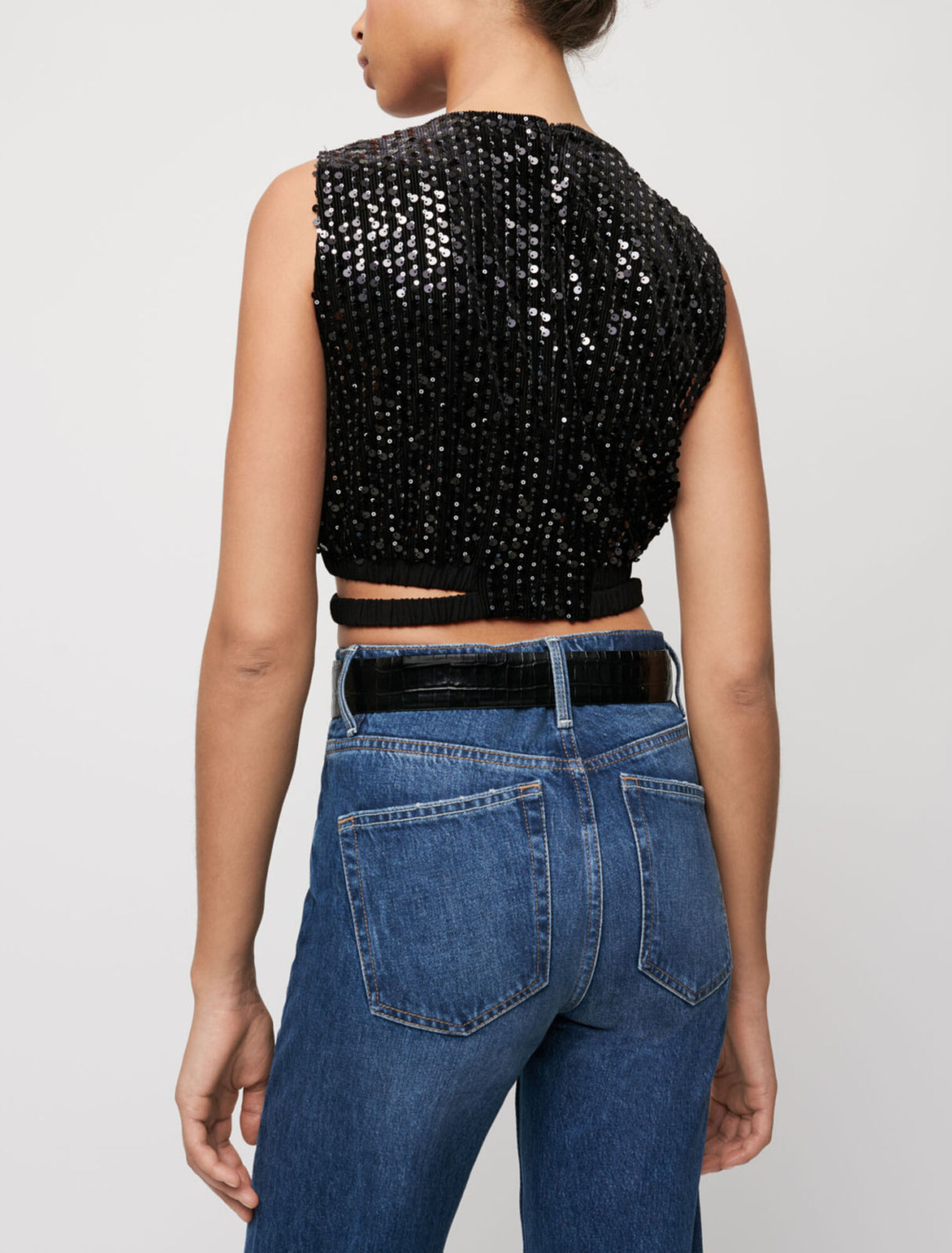 Top con paillettes