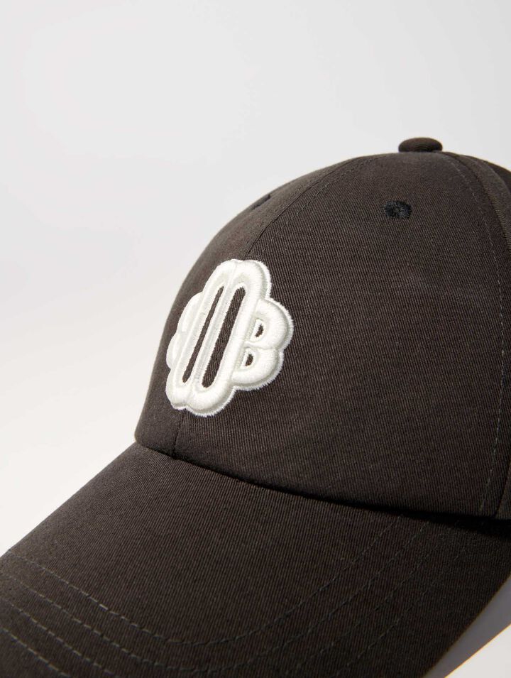 Cappellino in cotone con logo Clover