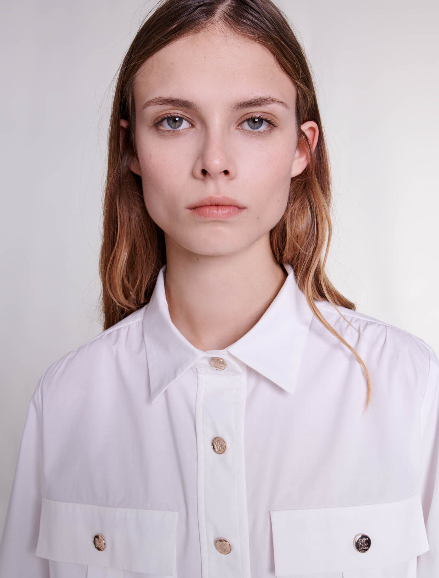 Camicia corta in cotone
