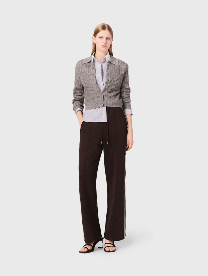 Pantaloni con bande dritte