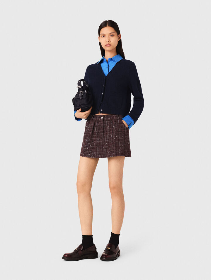 Cardigan con dettagli rimovibili